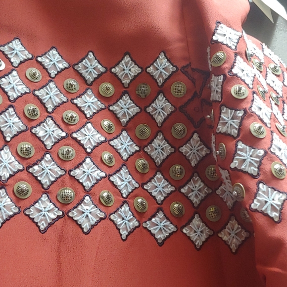 Tory Burch Embellished Silk Dress - Picture 5 of 5